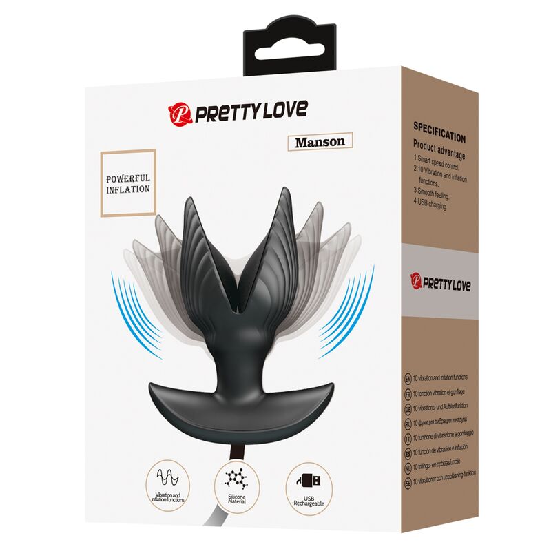 Comprar PRETTY LOVE Plug Anal Inflable – Juguete Recargable Para Placer Personalizado-Noxtic