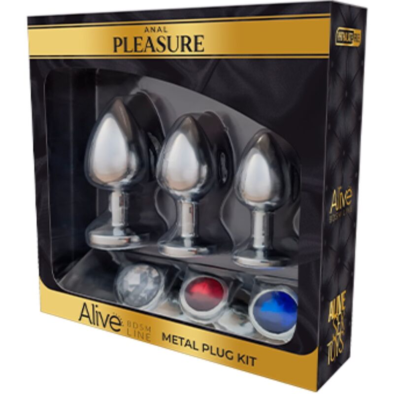 Comprar ALIVE Kit De Plugs Metálicos – Diseño Elegante Para Placer Sensorial Seguro-Noxtic