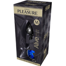 Comprar ALIVE Mini Plug Anal Metálico Azul Talla M – Diseño Elegante Para Nuevas Sensaciones De Placer-Noxtic