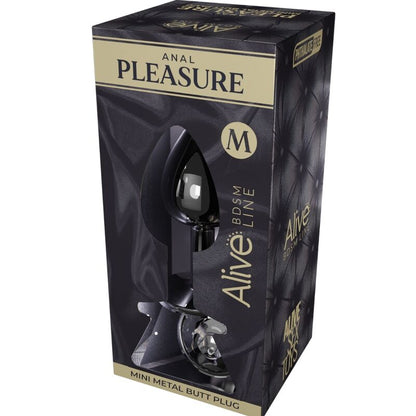 Comprar ALIVE Anal Pleasure Mini Plug Metal Negro Talla M – Diseño Elegante Para Placer Intenso-Noxtic