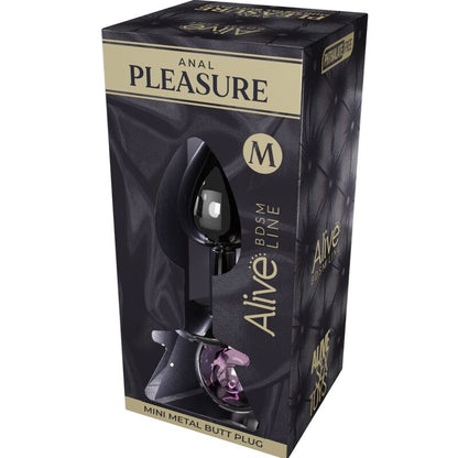 Comprar ALIVE Mini Plug Anal Metálico Rosa Talla M – Diseño Elegante Para Nuevas Sensaciones De Placer-Noxtic
