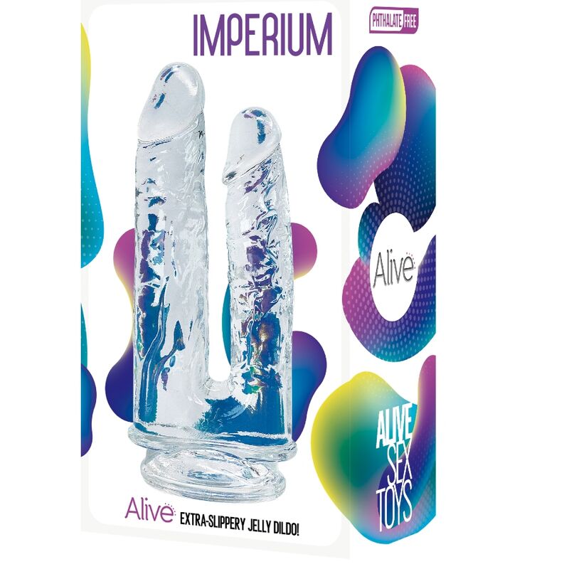 Comprar ALIVE Imperium Transparente Doble – Juguete Erótico Con Diseño Hipoalergénico Para Placer Único-Noxtic