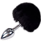 Comprar ALIVE Anal Pleasure Plug Liso Metal Pompon Negro Talla S – Diseño Elegante Para Placer Intenso y Sensorial-Noxtic