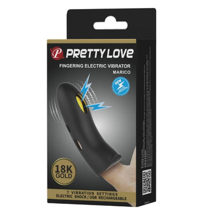 Comprar PRETTY LOVE Marico Funda De Dedo Electroestimulador Negro – Estimulador Con Siete Modos De Estimulación Sensorial-Noxtic