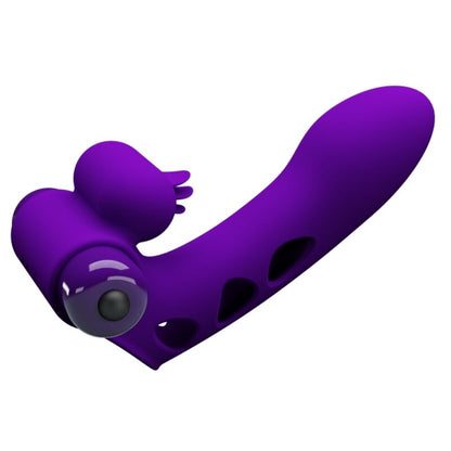 Comprar PRETTY LOVE Orlando Funda De Dedo Vibrador Morado – Diseño Ergonómico Para Placer Personalizado-Noxtic