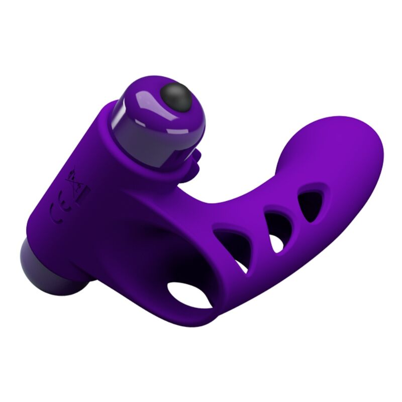 Comprar PRETTY LOVE Orlando Funda De Dedo Vibrador Morado – Diseño Ergonómico Para Placer Personalizado-Noxtic