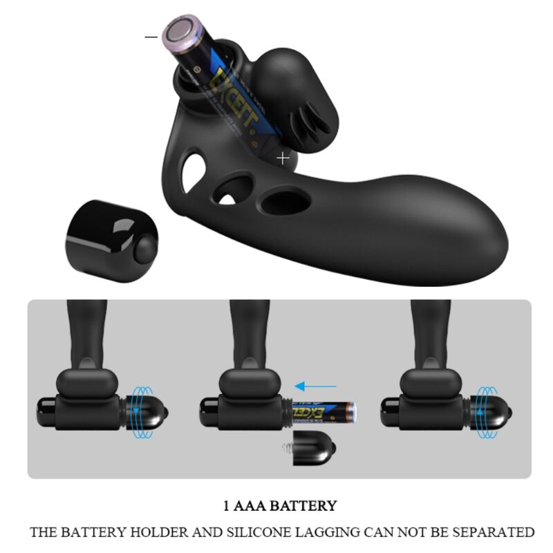 Comprar PRETTY LOVE Orlando Funda De Dedo Vibrador Negro – Estimulación Precisa Con Diseño Ergonómico-Noxtic