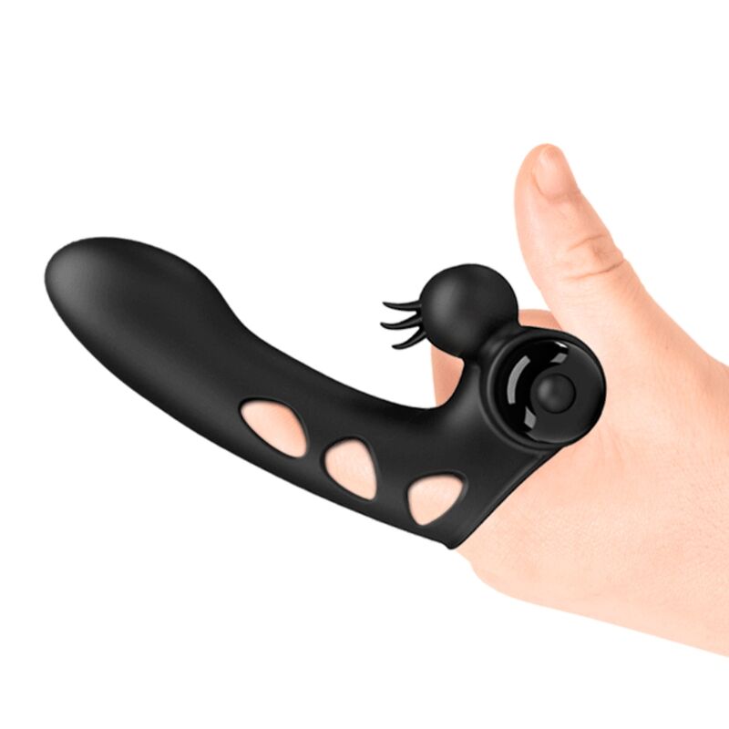 Comprar PRETTY LOVE Orlando Funda De Dedo Vibrador Negro – Estimulación Precisa Con Diseño Ergonómico-Noxtic