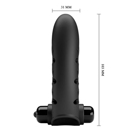 Comprar Pretty Love Vance Funda Dedo Vibrador Conejo Negro – Silicona Médica Para Placer Confiable-Noxtic