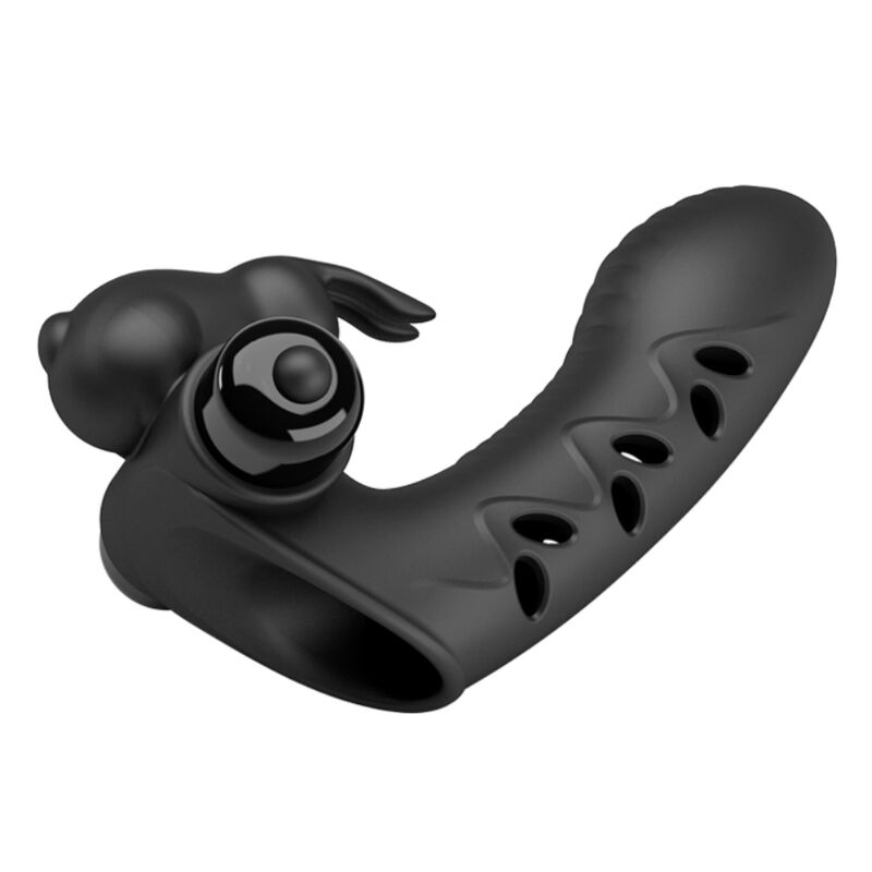 Comprar Pretty Love Vance Funda Dedo Vibrador Conejo Negro – Silicona Médica Para Placer Confiable-Noxtic