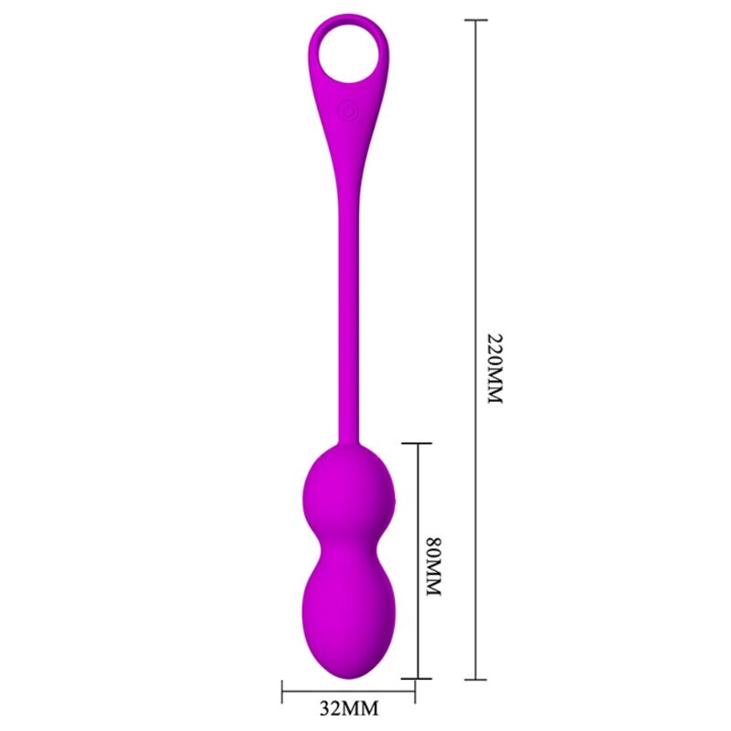 Comprar Pretty Love Elvira Bolas Vibradoras Recargables Morado – 12 Funciones De Vibración Para Ejercicios De Kegel Placenteros-Noxtic