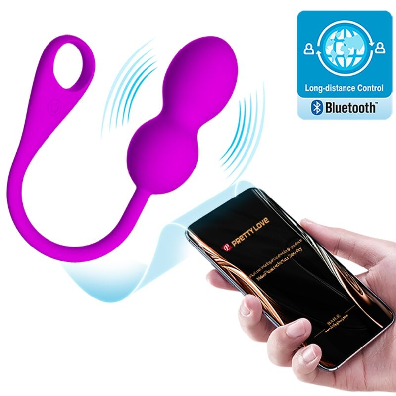Comprar Pretty Love Elvira Bolas Vibradoras Recargables Morado – 12 Funciones De Vibración Para Ejercicios De Kegel Placenteros-Noxtic
