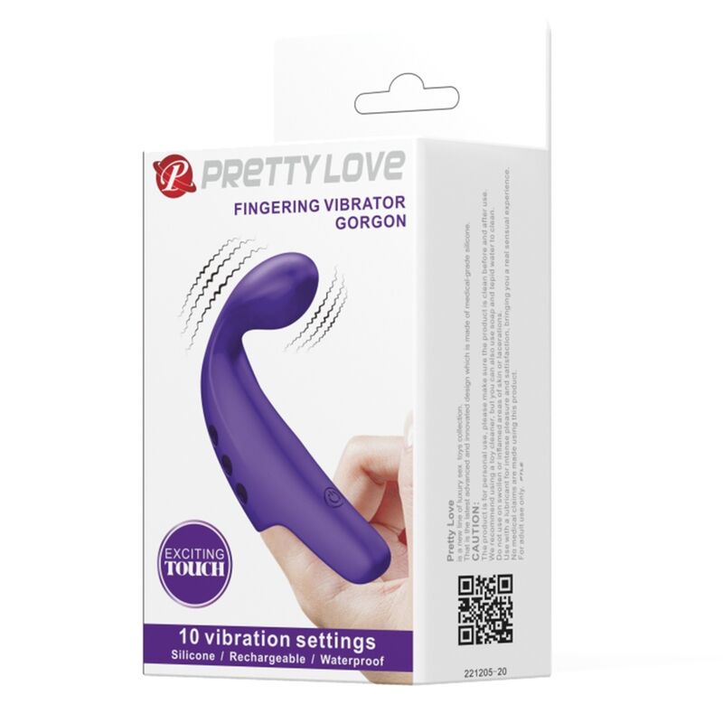 Comprar Pretty Love Gorgon Vibrador De Dedo Recargable Morado – Diseño Compacto Para Placer Personal Elegante-Noxtic