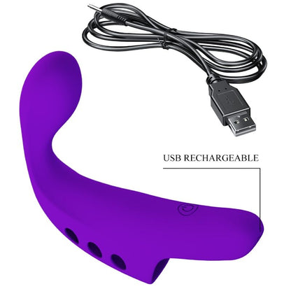 Comprar Pretty Love Gorgon Vibrador De Dedo Recargable Morado – Diseño Compacto Para Placer Personal Elegante-Noxtic