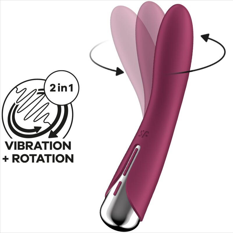 Comprar Satisfyer Spinning Vibe 1 Rojo – Vibrador Rotador Con Diseño Innovador Para Placer Aumentado-Noxtic