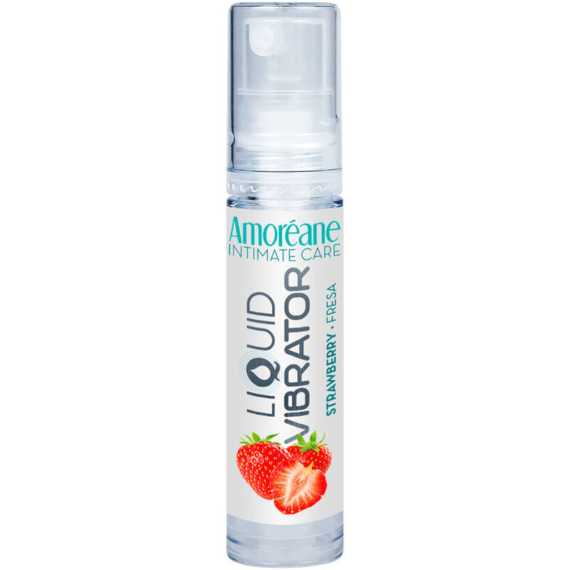 Comprar AMOREANE Líquido Vibrador Fresa 10 ML – Gel Estimulante Con Extractos Naturales Para Sensaciones Únicas-Noxtic