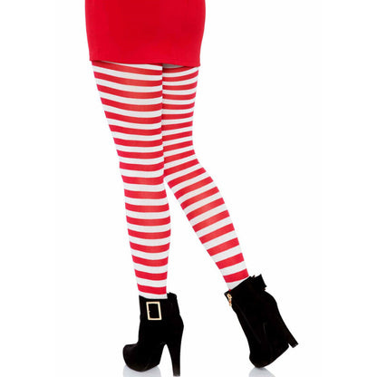 Comprar LEG AVENUE Medias De Rayas Blanco Rojo – Diseño Sofisticado Con Comodidad Elegante-Noxtic