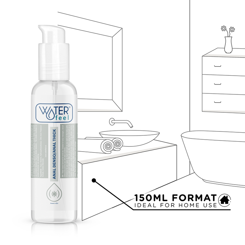 Comprar WATERFEEL Lubricante Anal 150 ML – Fórmula A Base De Agua Para Confort Y Relajación-Noxtic