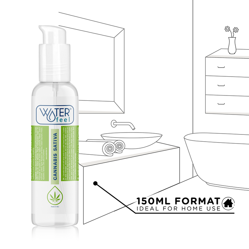 Comprar WATERFEEL Lubricante Cannabis 150 ML – Lubricante A Base de Agua Con Aroma Natural Para Bienestar Sensual-Noxtic
