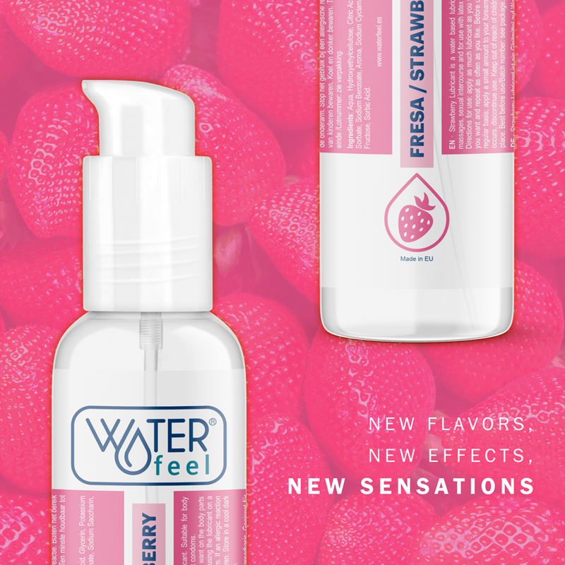Comprar WATERFEEL Lubricante Base Agua Fresa 175 ML – Suave Y Hidratante Para Placer Confiable-Noxtic