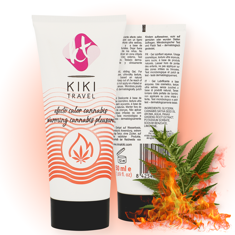 Comprar KIKÍ Travel Gel Deslizante Sabor Cannabis – Efecto Calor Intenso Con Tacto Sedoso-Noxtic