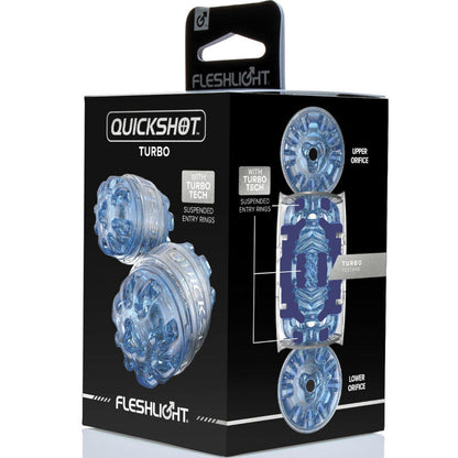 Comprar Fleshlight Quickshot Turbo Blue Ice – Dispositivo Compacto Para Placer Sensacional-Noxtic