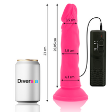 Comprar DIVERSIA Dildo Realístico Flexible Rosa – Vibración Ajustable Para Experiencia Única-Noxtic