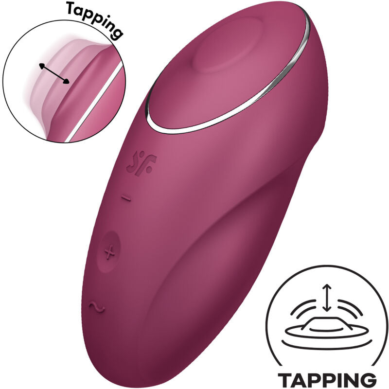 Comprar Satisfyer Tap & Climax 1 Rojo – Vibrador Recargable Con Diseño Ergonómico Para Placer Personal-Noxtic