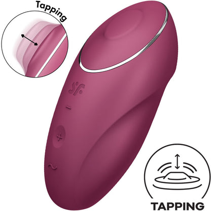 Comprar Satisfyer Tap & Climax 1 Rojo – Vibrador Recargable Con Diseño Ergonómico Para Placer Personal-Noxtic