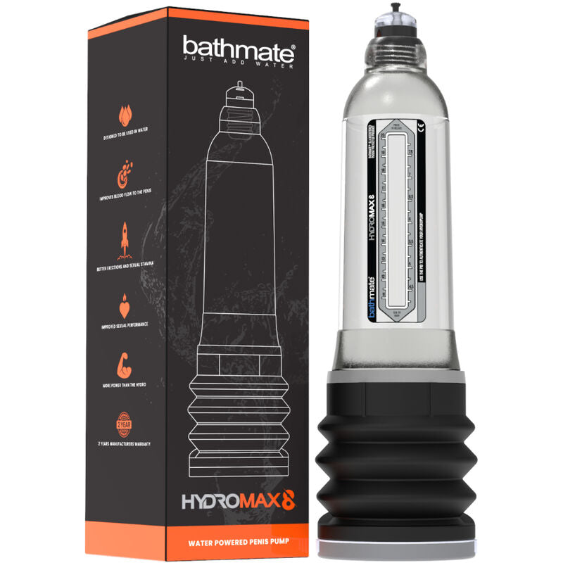 Comprar BATHMATE Hydromax 8 Transparente – Dispositivo Innovador Para Bienestar Sexual Con Diseño Ergonómico-Noxtic