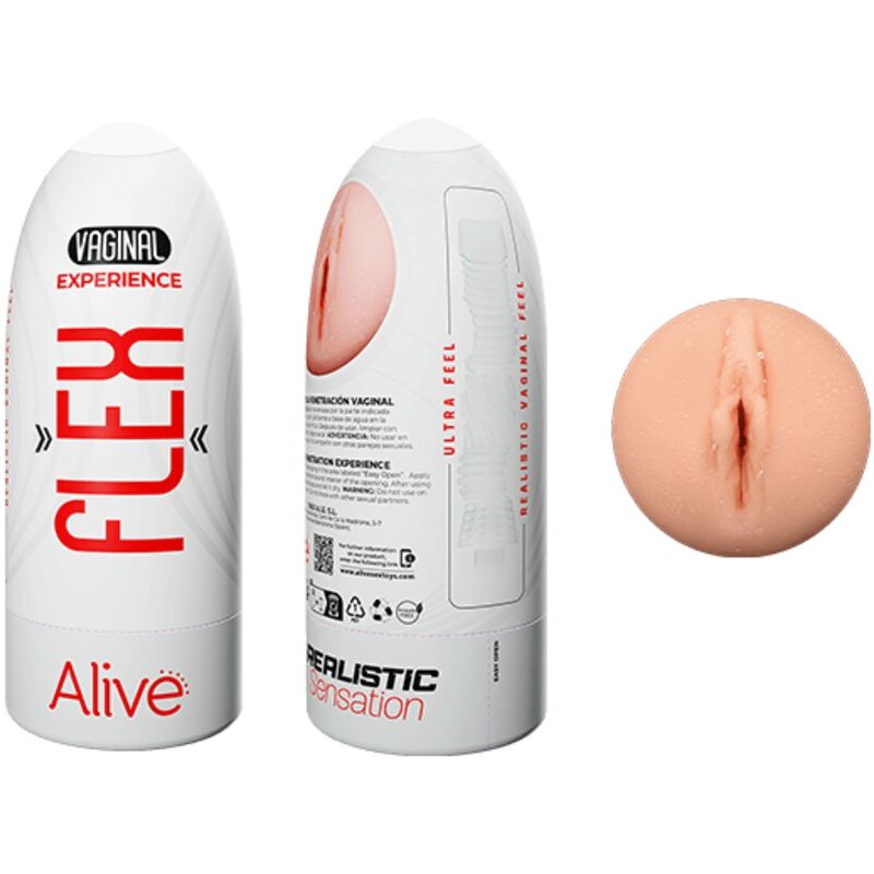 Comprar ALIVE Flex Masturbador Masculino Talla M – Diseño Realista Y Flexible Para Una Experiencia Única-Noxtic