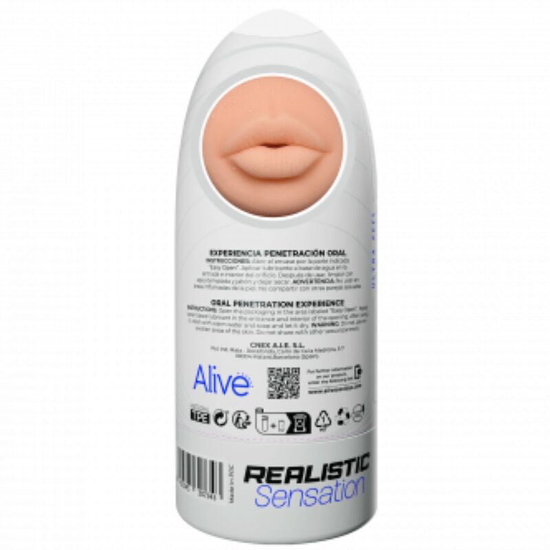 Comprar ALIVE Flex Masturbador Masculino Boca Talla M – Diseño Realista Para Experiencia Sensorial Única-Noxtic
