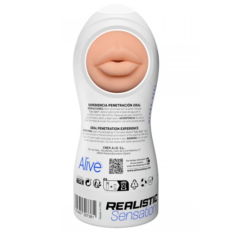 Comprar ALIVE Maxi Flex Talla L – Masturbador Con Diseño Realista Para Placer Sensorial-Noxtic