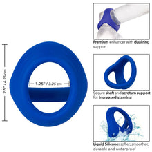 Comprar CALEXOTICS Admiral Cock Ball Doble Anillo Azul – Soporte Doble Con Silicona Premium Para Mayor Comodidad-Noxtic