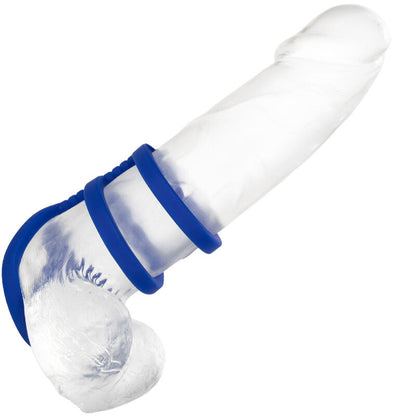 Comprar CALEXOTICS Admiral Jaula Triple Para Pene Azul – Diseño Ergonómico Con Silicona Líquida De Alta Calidad-Noxtic