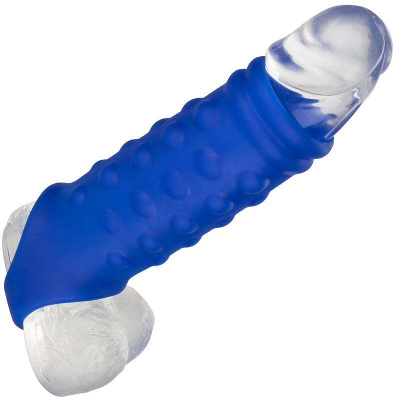 Comprar CALEXOTICS Admiral Beaded Funda De Silicona Azul – Diseño Innovador Para Placer Sensible-Noxtic