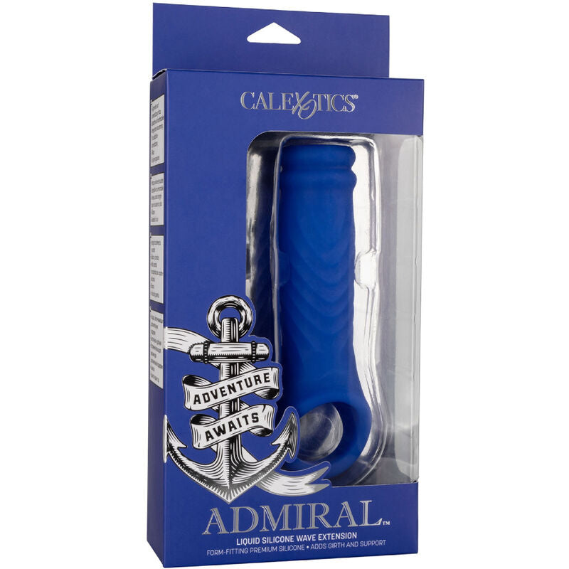 Comprar CALEXOTICS Admiral Wave Funda Silicona Azul – Aumento de Circunferencia Para Mayor Comodidad-Noxtic