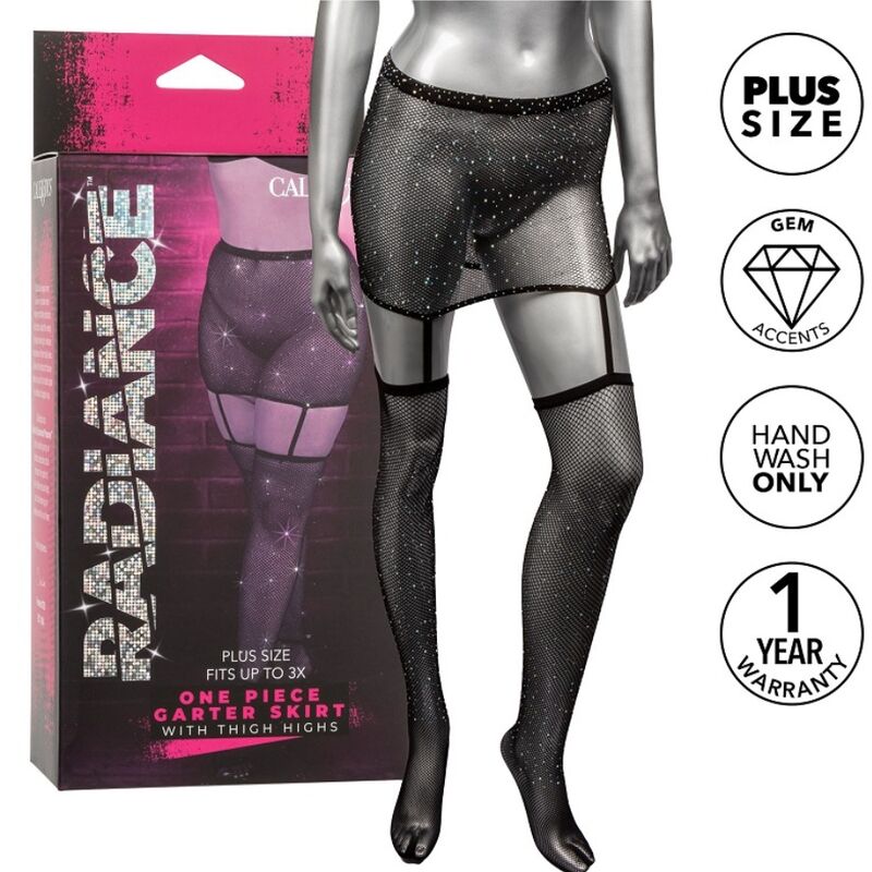 Comprar CALEXOTICS Falda De Liga Radiance Talla Grande – Diseño Elegante Para Realzar Tu Figura-Noxtic