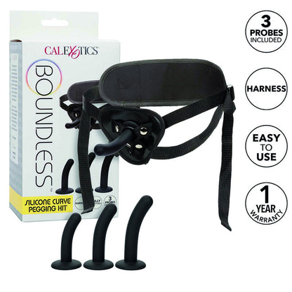 Comprar CALEXOTICS Boundless Kit Arnés Silicona Curvado – Juguete Versátil Con Diseño Ergonómico y Sondas Ajustables-Noxtic
