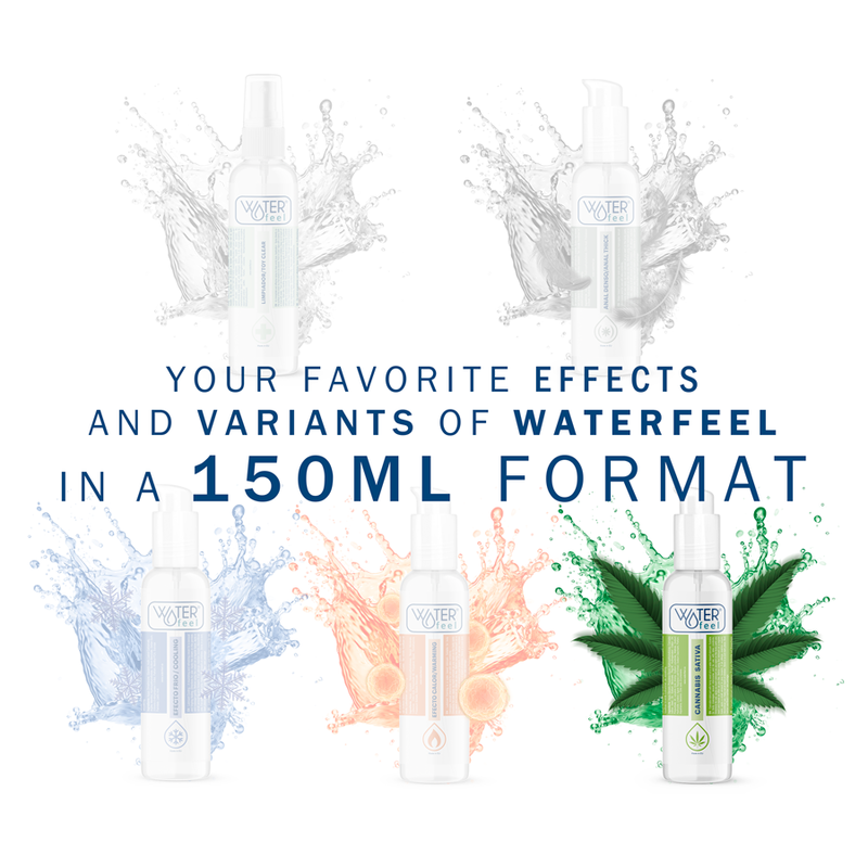 Comprar WATERFEEL Lubricante Cannabis 150 ML – Lubricante A Base de Agua Con Aroma Natural Para Bienestar Sensual-Noxtic