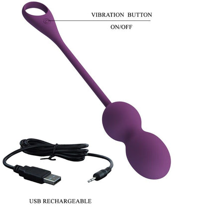 Comprar Pretty Love Elvira Kegel Balls Morado – Bolas Kegel Con Control Remoto Para Bienestar Sexual-Noxtic