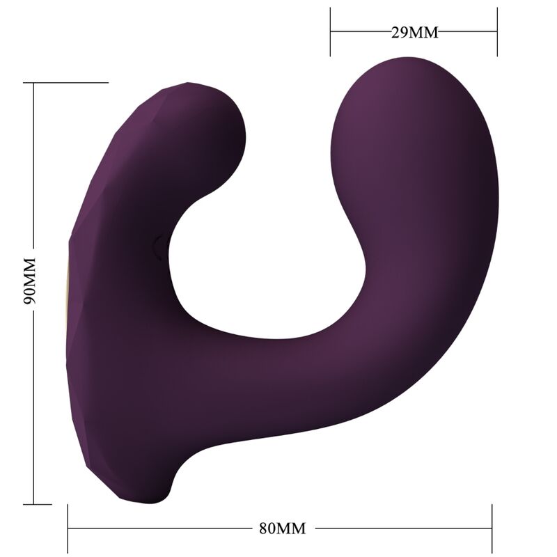 Comprar Pretty Love Billy Vibration Lila – Vibrador Recargable Con Doble Estimulación-Noxtic