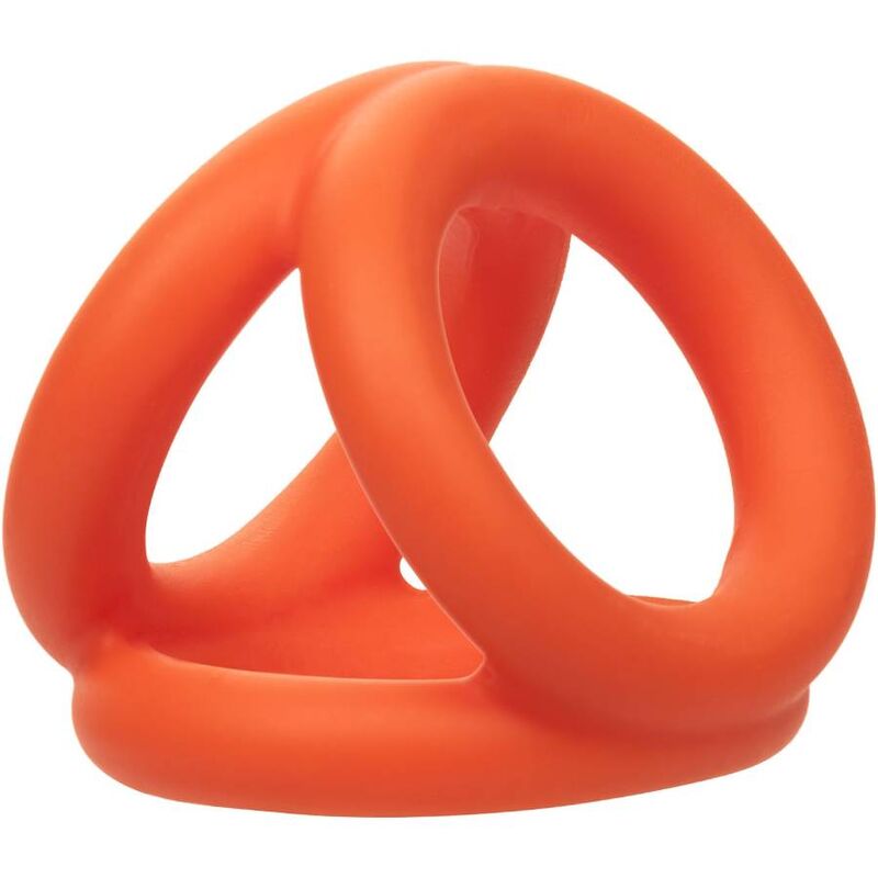 Comprar CALEXOTICS Alpha Triple Anillo Naranja – Diseño Innovador Para Placer Y Comodidad-Noxtic