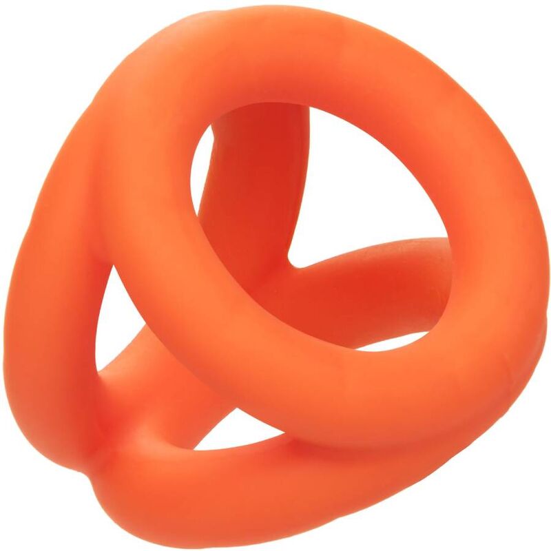Comprar CALEXOTICS Alpha Triple Anillo Naranja – Diseño Innovador Para Placer Y Comodidad-Noxtic