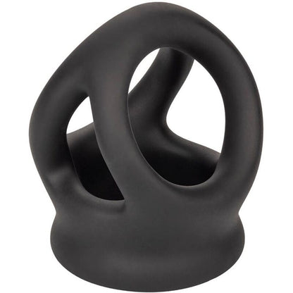 Comprar CALEXOTICS Alpha Anillo De Jaula Doble Negro – Diseño Innovador Con Silicona Líquida Para Comodidad Optimal-Noxtic