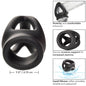 Comprar CALEXOTICS Alpha Anillo De Jaula Doble Negro – Diseño Innovador Con Silicona Líquida Para Comodidad Optimal-Noxtic