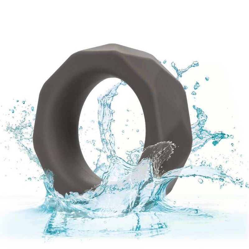 Comprar CALEXOTICS Alpha Anillo Prolong Prismatico Gris – Diseño Elástico Con Silicona Líquida De Alta Calidad-Noxtic