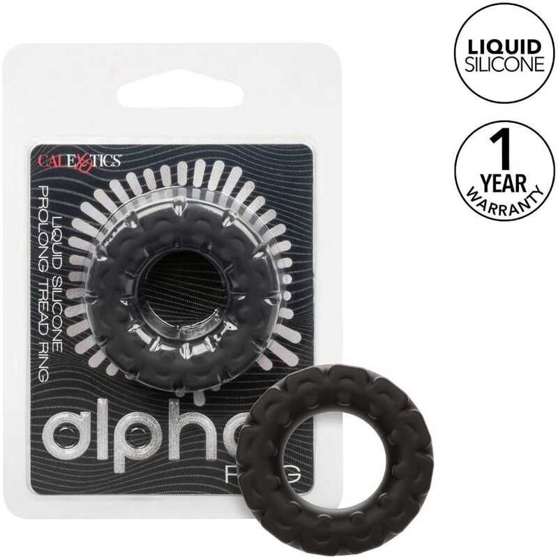 Comprar CALEXOTICS Alpha Anillo Prolong Banda De Rodadura Negro – Diseño Ergonómico Para Mayor Comodidad Y Soporte-Noxtic