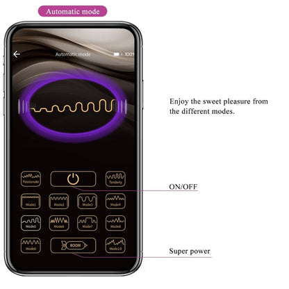 Comprar Pretty Love Abner App Lila – Huevo Vibrador Compacto Con Control Remoto Para Placer Personalizado-Noxtic