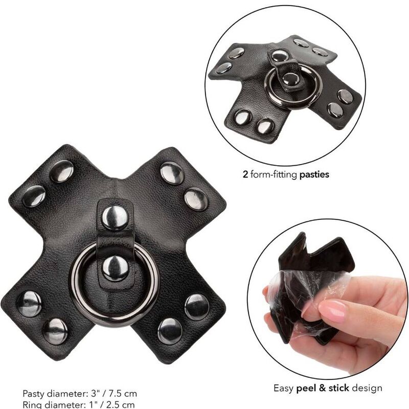 Comprar CALEXOTICS Euphoria Pezoneras Junta Tórica Negro – Accesorio Sensual Con Diseño Elegante-Noxtic